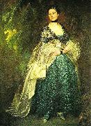 Thomas Gainsborough lady getrude alston oil painting artist